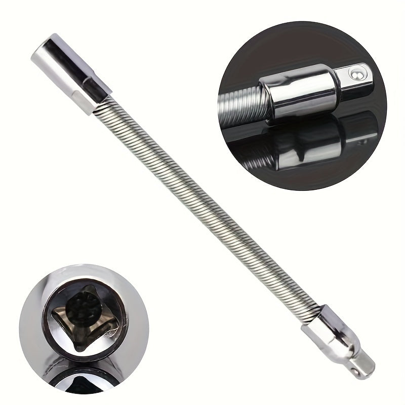 1pc, Chrome Vanadium Steel Extension Bar with 1/4-Inch Drive - High Torque, Flexible, and Rust-Resistant for Auto Repair