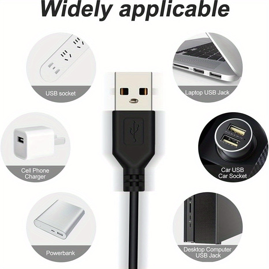 5V USB供电柔性LED灯带，每米30颗SMD2835灯珠，白色和暖白色可选，适用于卧室、电视背光、厨房、镜子和家居装饰