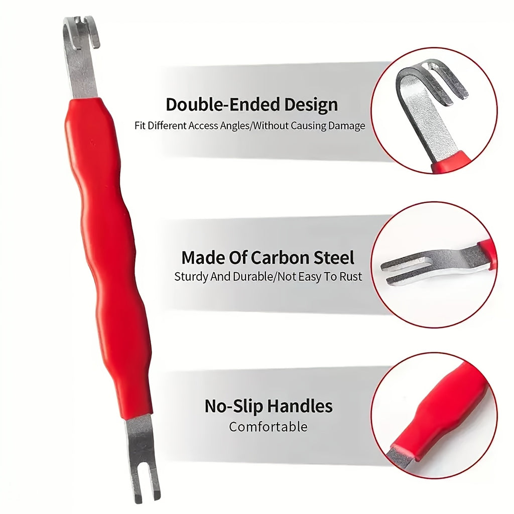 Electrical Connector Separator, Dual-Head Wiring Harness Clip & Connector Pry Bar, Wire Cutting & Hose Separation Multi-Function Pliers