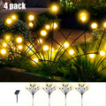 6 Pack 60 LED Solar Firefly Light, Warm White 8 Lighting Modes; 4 Pack 40 LED Solar Decorative Light, Smart Light Sensor, Perfect for Gift Giving, Garden, Lawn, Corridor, Wedding Party, Christmas, Halloween and Various Festival Decorations