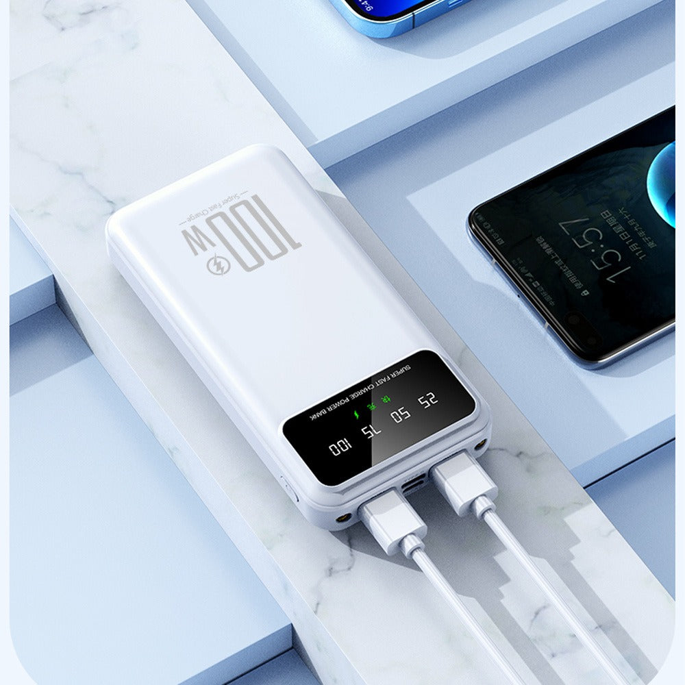65000mAh High-capacity Portable Power Bank, Portable USB Charger, for iphone17/ 16/ 15/ 14/ 13/ 12/ 11/ XS, Portable Charger with LED Power Display Outdoor Travel Emergency Backup Power Bank, Best Gift for Halloween And Christmas