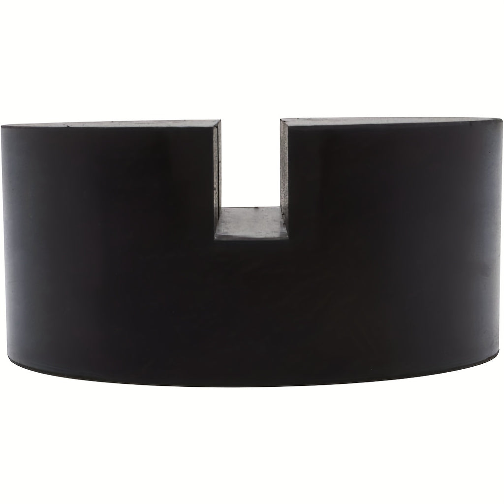 Universal Black Vulcanized Rubber Jack Pad (Single Piece) – Designed for Automotive Hydraulic Use, Provides Shock Absorption Protection for Vehicle Lifts, Jacks, and Floor Jacks