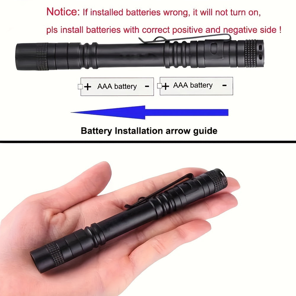 1 Piece 395nm UV Flashlight, IP55 Protection Rating Portable Flashlight, Pen Clip Design, Commercial Emergency Lighting Tool, Resin Curing Detector, Pet Detection, Scorpion Identification, Fishing & Minera