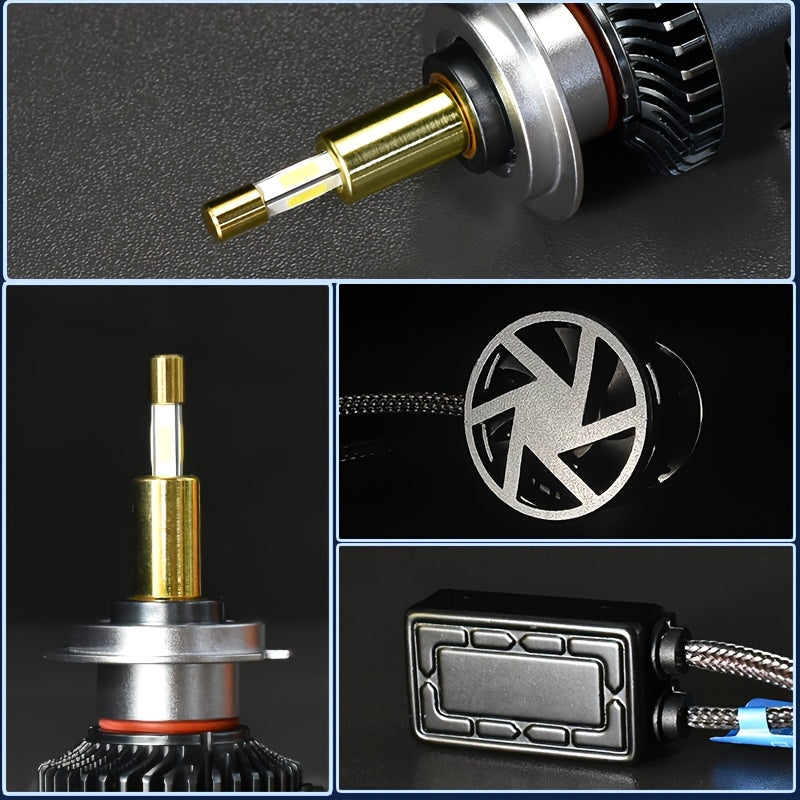 2PCS 1:1 OEM Optical Performance LED Car Headlight Bulbs, 110W High Brightness LED Bulbs, Hotspot Separation Technology, No Dead Light, H7/H1/H4/9005/HB3/9006/HB4/H11/H8/H9/H16