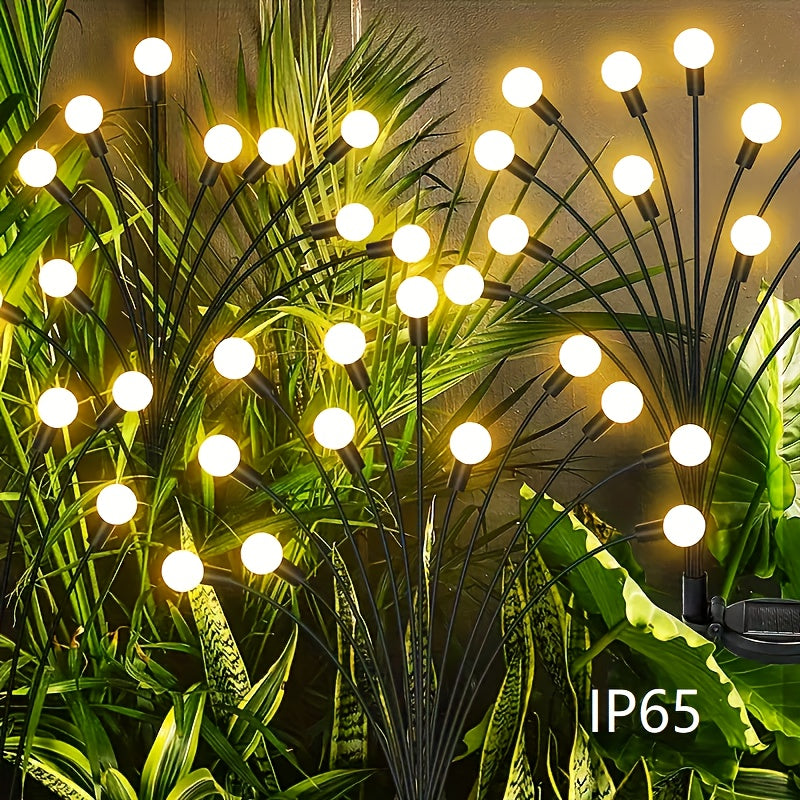 FACHOI 8/12 LED Solar Firefly Light, Outdoor Solar Lighting Fixture, Perfect for Garden Paths, Parks, Restaurant Decoration, Commercial Lighting, 8 Adjustable Modes, Halloween Decoration, Christmas Decoration