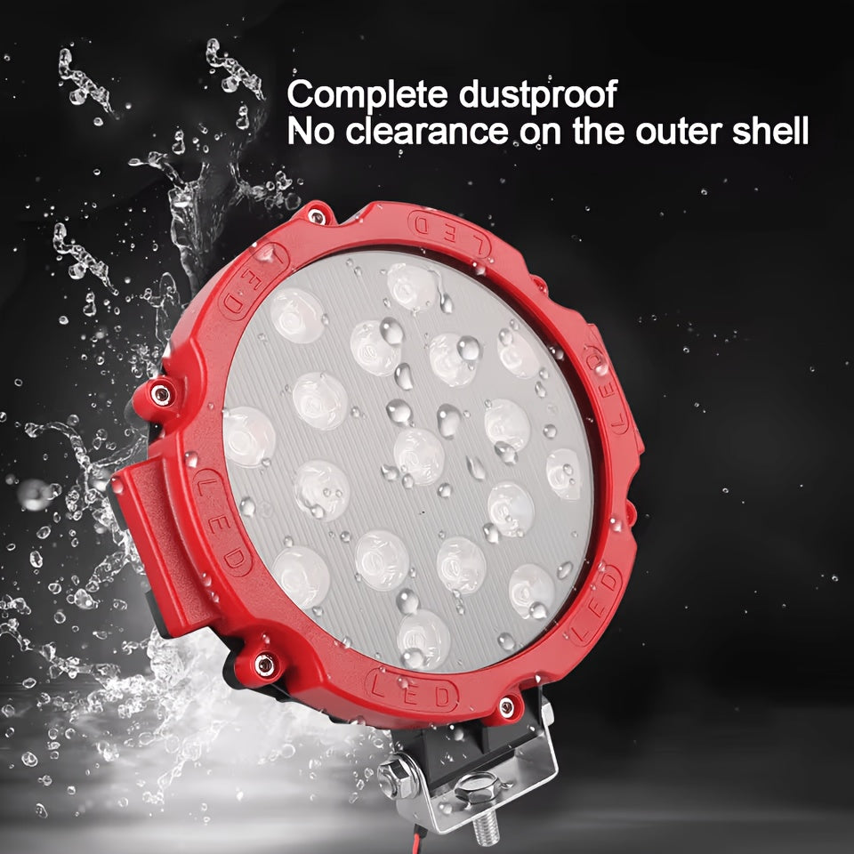 12V/24V high brightness LED off-road 4WD searchlight, car headlight, work lighting lamp, suitable for jeep, truck and automotive work light accessories