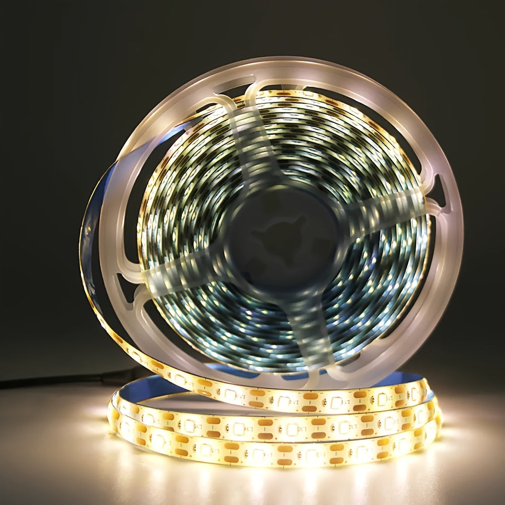 5V USB灯带LED软性灯条暖白光/白光小夜灯适用电视背光、卧室、厨房、过道