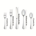 Stainless Steel Western Cutlery Set – Includes Dinner Fork, Dinner Spoon & Tea Spoon – Luxurious Silver Color, Dishwasher Safe – Top Choice for Family Gatherings & Wedding Gifts