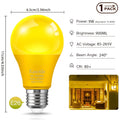 Colored bulb 9W E26 base, suitable for Halloween, Christmas parties, holiday lighting, colors available in blue/red/green/purple/orange/pink