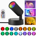 RGBW Indoor Spotlight, Multi-Color Changing Wall Light with Touch and Remote Control, Mini Spotlight, Dimmable LED Plant Spot Light, Art Decorative Light