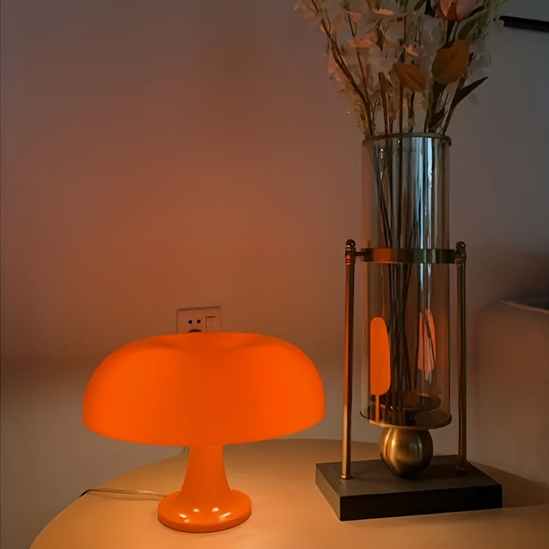 1 piece living room decorative lighting modern minimalist table lamp LED mushroom table lamp, desktop lighting lamp, for Christmas home decoration, Christmas ornament, room decoration, hotel bedroom bedside lamp