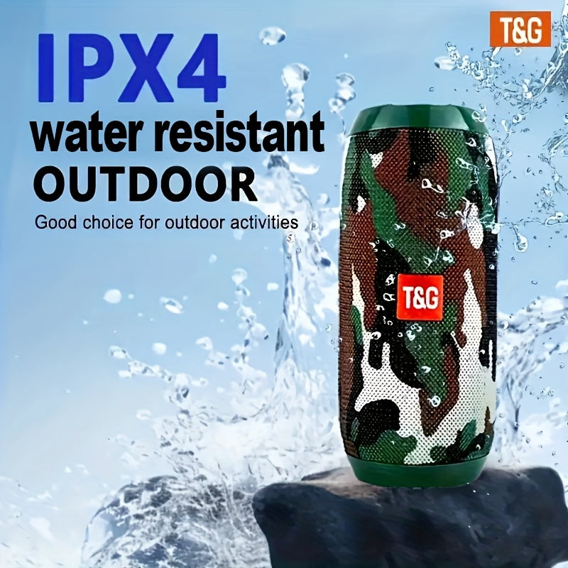 TG117便携式无线音箱 - 10W高清音效，强劲低音 | 1200mAh大容量电池 | IPX4级防水 | 10.06米无线传输距离 | 免提通话 | 多播放模式（TF卡/USB/无线/AUX）| 便携挂绳设计 | 户外旅行派对优选 | 全设备兼容 | 四色可选（黑/蓝/红）