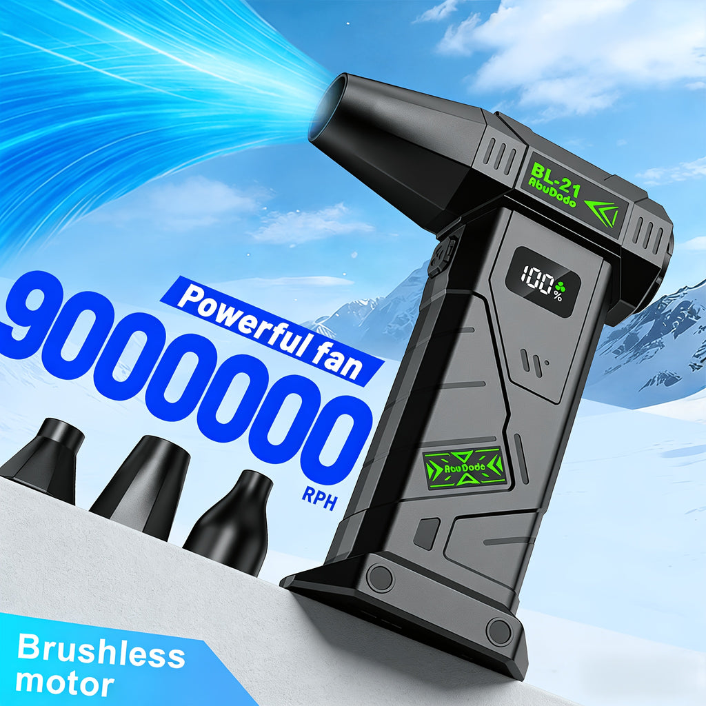 New Upgraded Portable Turbo Jet Fan, Quiet Noise Reduction, Cordless Air Blower, Air Dryer, High Power Turbo Dust Removal Fan, Equipped with Brushless Motor, Built-in Large Capacity Long Lasting Battery