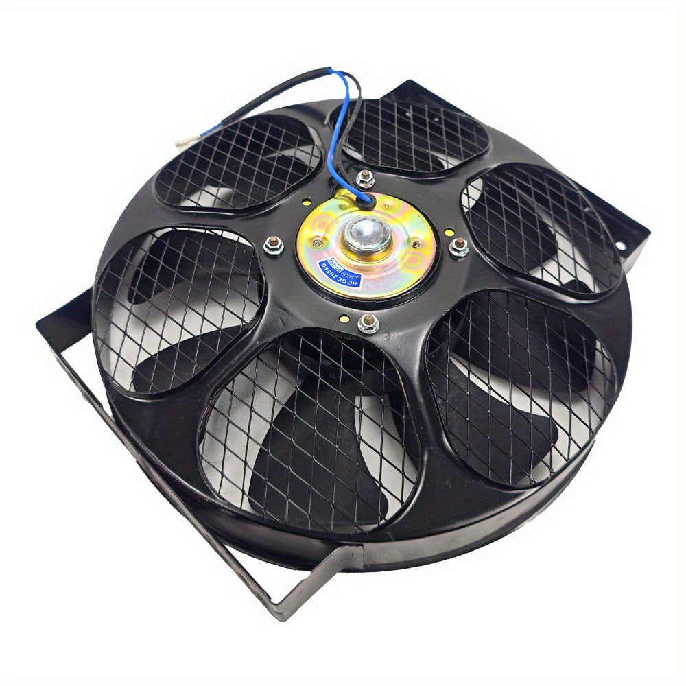 10 Inch Ultra Thin Metal Mesh Universal Cooling Fan, Car AC Condenser Radiator Electric Fan