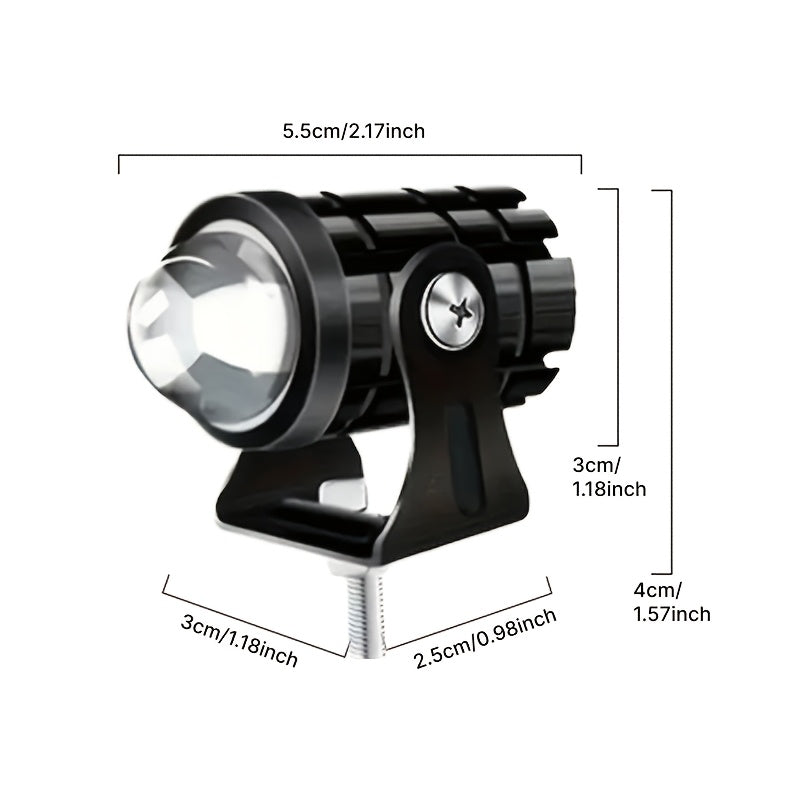 High Brightness LED Lights, Yellow-White/White Dual Light Source, 2-Pack, Wide Illumination Range, Exquisite and Practical, Suitable for Multiple Vehicle Models