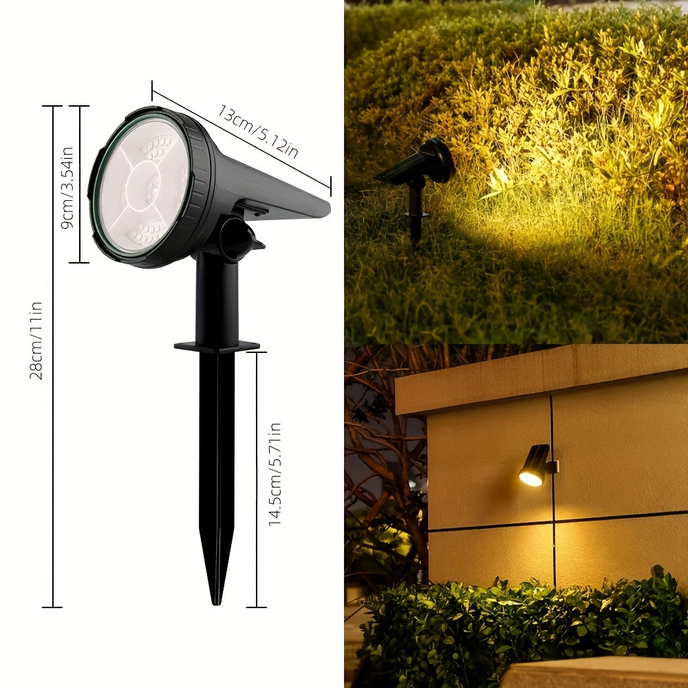 Solar Outdoor Spotlight, 55 LEDs 3 Modes, Christmas Decoration Landscape Lighting, Solar Path Light - Perfect for Garden Festival Decoration, Solar Spotlight Outdoor, Suitable for Courtyard, Garden Solar Flood Light