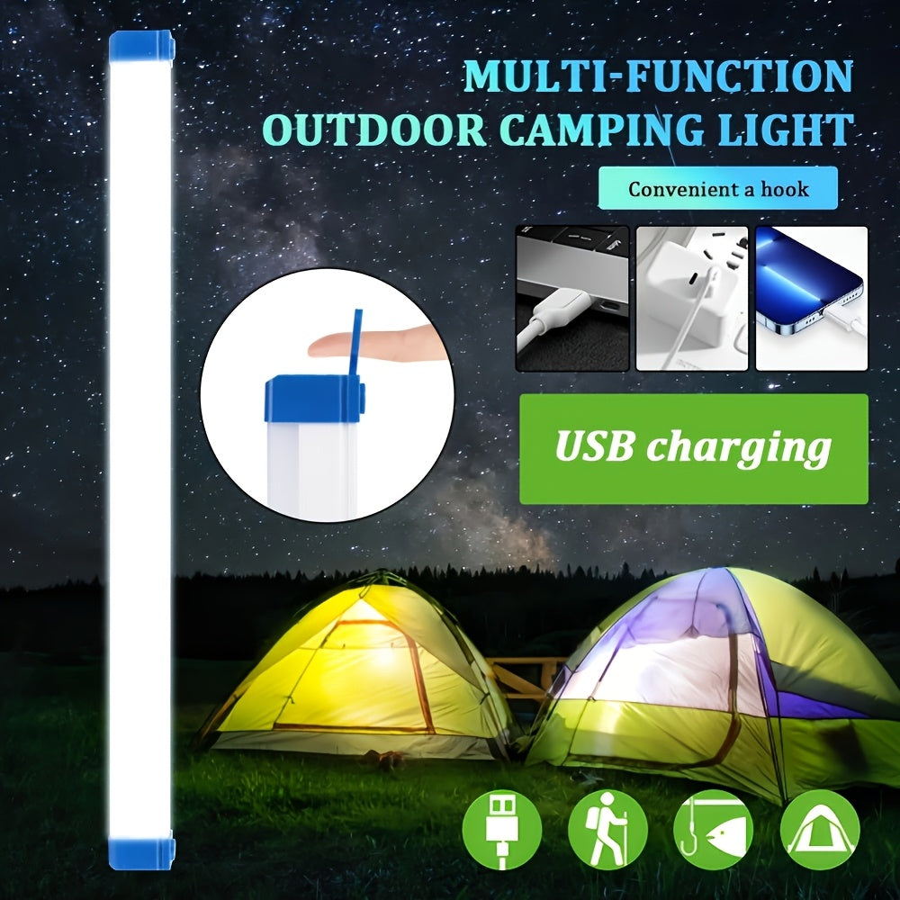 LED handheld camping emergency light, 20.5-inch / 6.7-inch portable light tube, with hook, suitable for outdoor emergency portable lighting, lightweight and compact design, durable handheld lamp, ideal choice for hiking