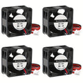 4Pcs 40mm Brushless Cooling Fan 40mm×40mm×20mm DC 12V 24V 2Pin 4020 Extruder Hot End Cooling Fan 3D Printer Accessories Parts