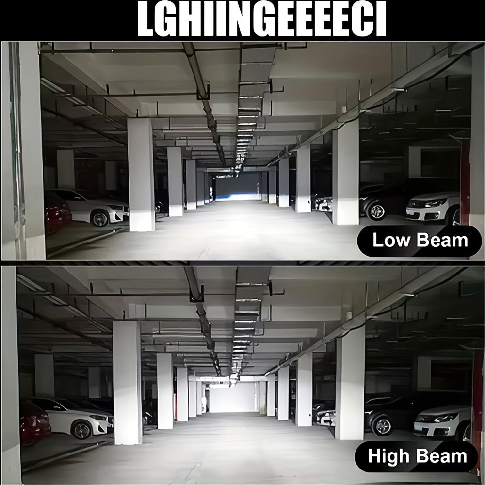 2PCS LED Car Headlights - H4/9003/HB2 - 58500LM, Cool White Light, Plug-and-Play System, Built-in & External Driver, No Battery Needed, 5-Minute Installation, Suitable for All Vehicle Models