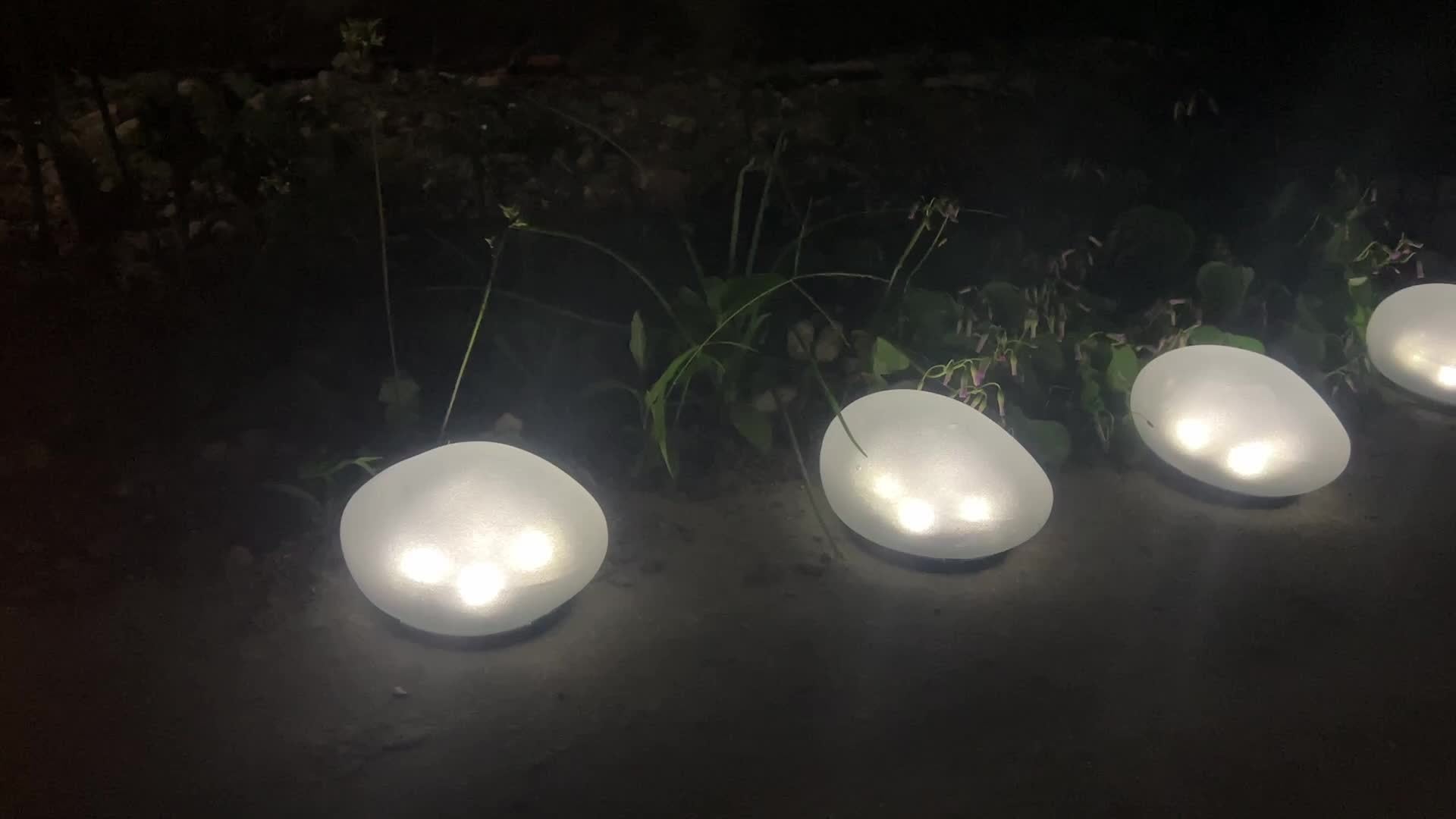 New Solar Salt Rock Light Set (4/6-Piece), Designed for Outdoor Use as Decorative Landscape Lighting. Perfect for Garden, Patio, Pool, Wedding, Dinner and Holiday Decoration, with Cool White Light.