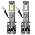 TOAUTO H1 H3 LED Lights Canbus Bulbs Car Headlight High Power Car Fog Light Diode Motorcycle Driving Running Light 12V-24V 70W Universal Fit for Most Models, No Battery Included
