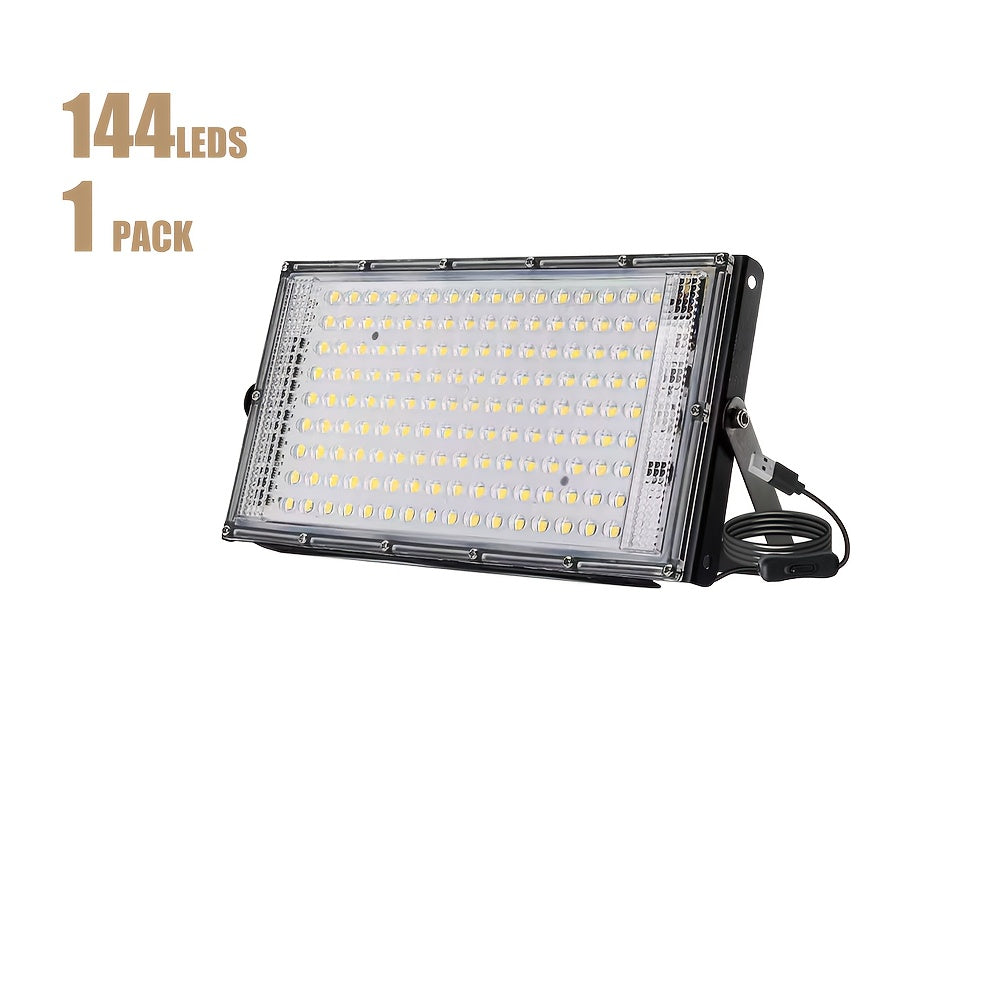 5V USB LED Light with 50/96/144 LED Beads, 6000K Pure White Light, USB Plug Easy Connection, 59.06 Inch Power Cord with On/Off Switch, Ideal for Garage Warehouse Indoor Construction Site Lighting