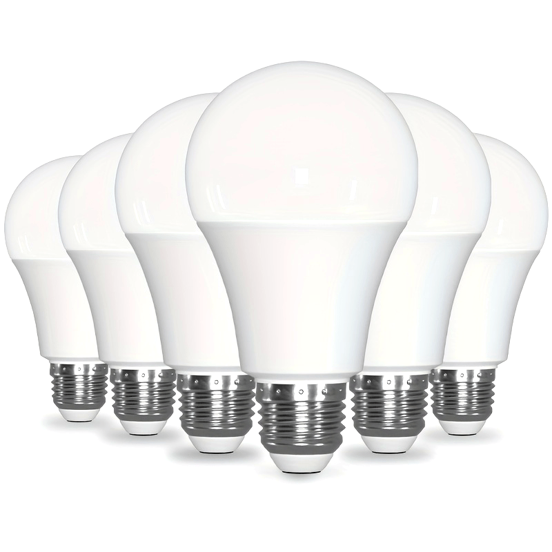 6-pack LED bulb A19 E26 9W 900lm 3000K 5000K 6500K