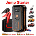 Car Jump Starter High Power Car Starter | Advanced Portable Emergency Car Starter - Powerful 6000mAh Rechargeable Battery, Charges, Suitable for Vehicles Under 36V, Upgraded Version, Reliable Emergency Power Source