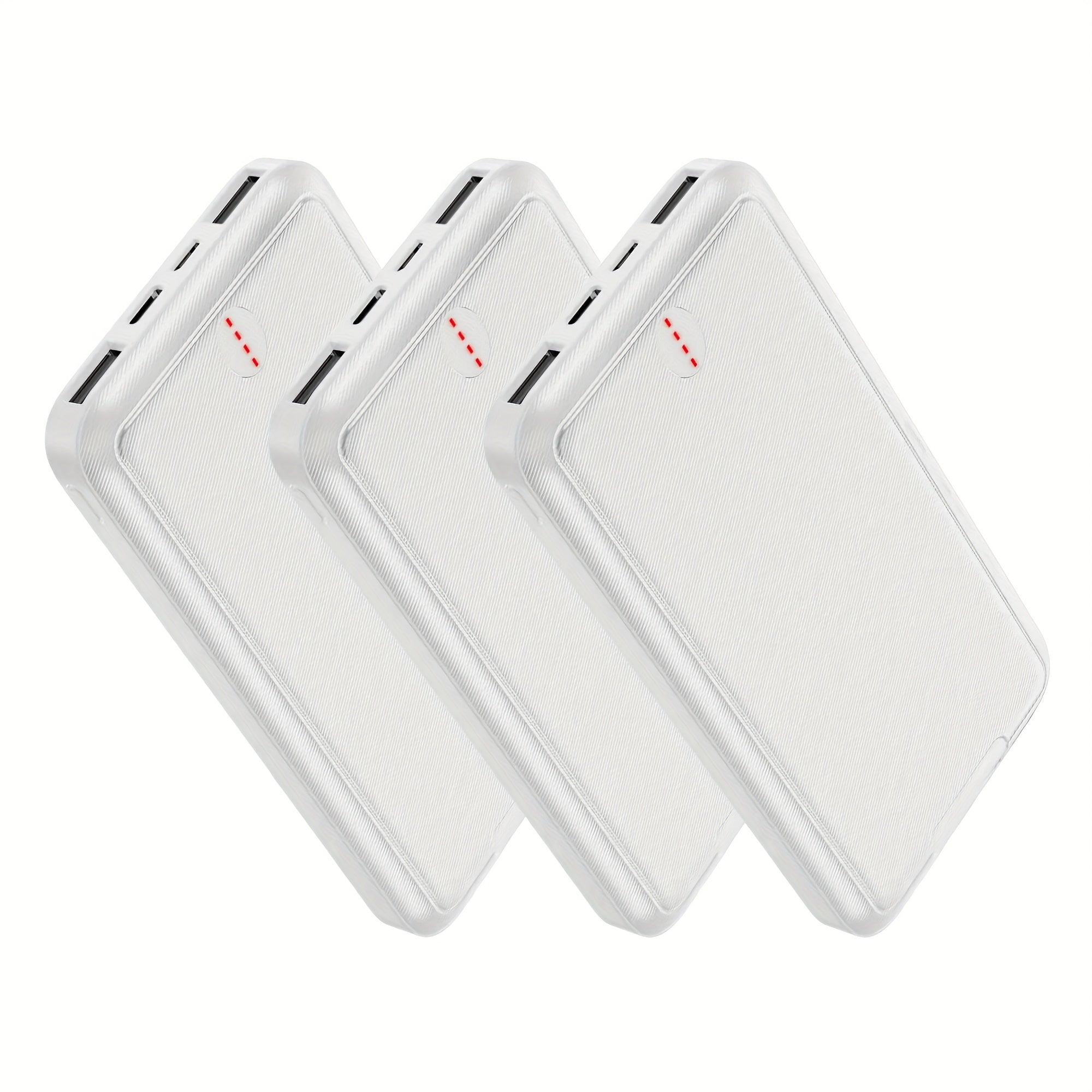 Three 10000mAh Power Banks with 5V3A Fast Charging for Mobile Phones, Tablets, Heated Jackets, And All-around Charging