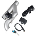 VEVOR Electric Exhaust Cutout, 2.5 Inch Universal Stainless Steel Exhaust Valve Kit with One Controller Remote Control Kit, Cutout Valve, Y-Pipe, Remote and Box, Suitable for Trucks, Sedans, Sports Cars, SUVs