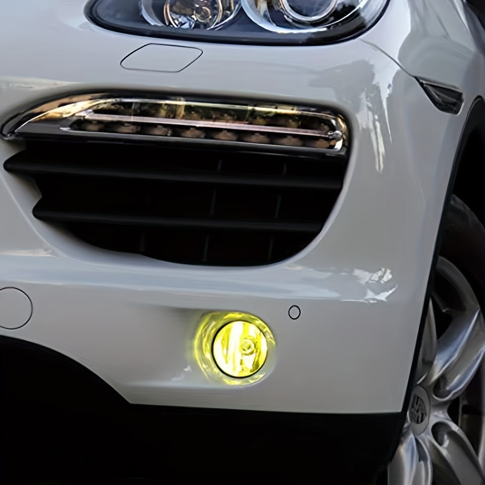 H1 LED Fog Light Bulb Set (2-Pack), Works for High/Low Beam, Available in 6000K Super Bright White, 3000K and 8000K Color Temperatures, Fits 12V and 24V Car Headlights, No Battery Included