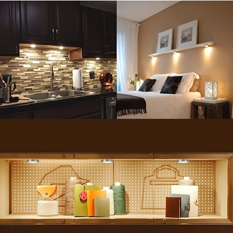 3D 打印台灯 LED 组件 DIY 模型 ，超薄 8mm，直径 60mm、LED 筒灯 / 射灯、适用场景（台灯，办公，衣卫橱、酒柜、展柜，）DIY 复活节礼物、科技爱好者，只有灯组无 3D 打印模型。