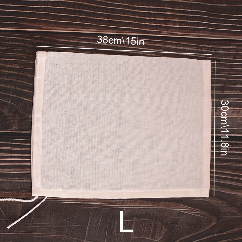 Reusable Cheesecloth & Filter Bag, Heavy-duty Nylon Kitchen Strainer with Opening, Perfect for Cheese, Nut Milk, Coffee, Tea, Yogurt, Cold Brew, Easy Clean, Dishwasher Safe