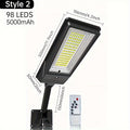 138 LED Solar Light with Remote Control, 3 Working Modes, Solar Street Light, Super Bright Outdoor IP65 Garden Solar Wall Light, Sensor Solar Light