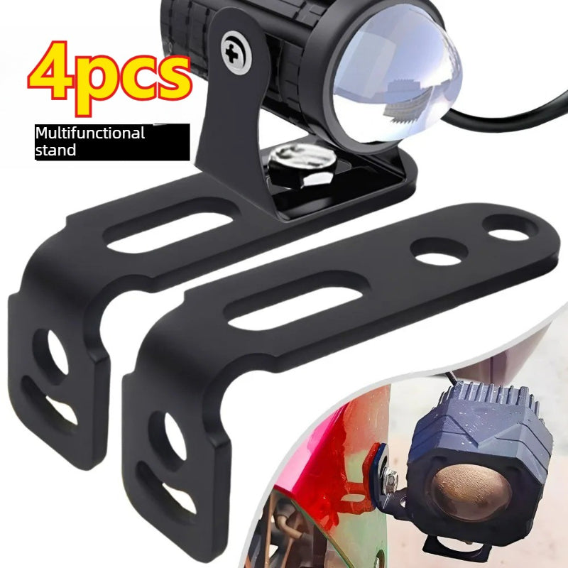 Motorcycle Spot Light Mount – Universal Adjustable Bracket for Scooter, Electric Bike Fender, LED Fog Light Holder – Metal Motorcycle Modification Part