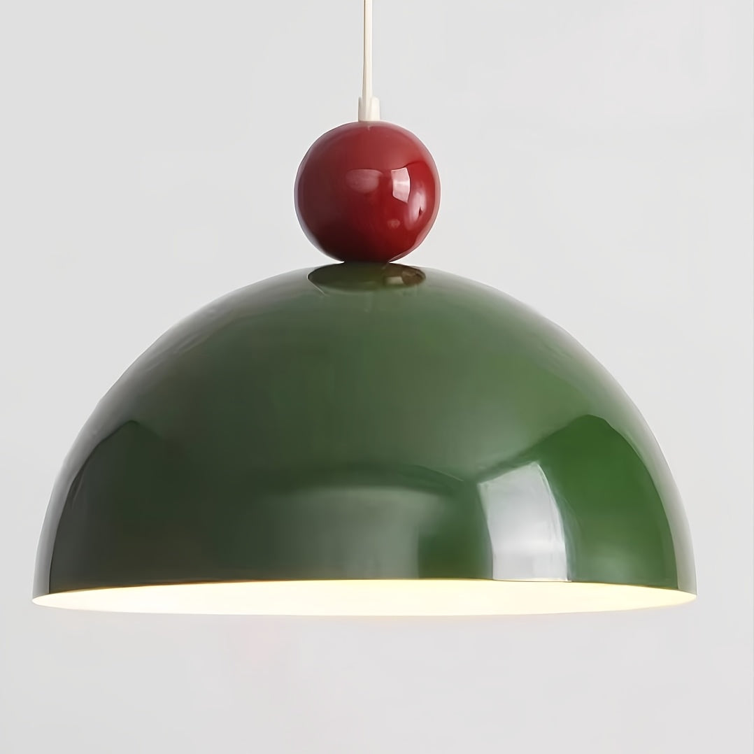 Modern minimalist multi-color semi-circular iron pendant light - suitable for living room, dining table, bar, beverage bar