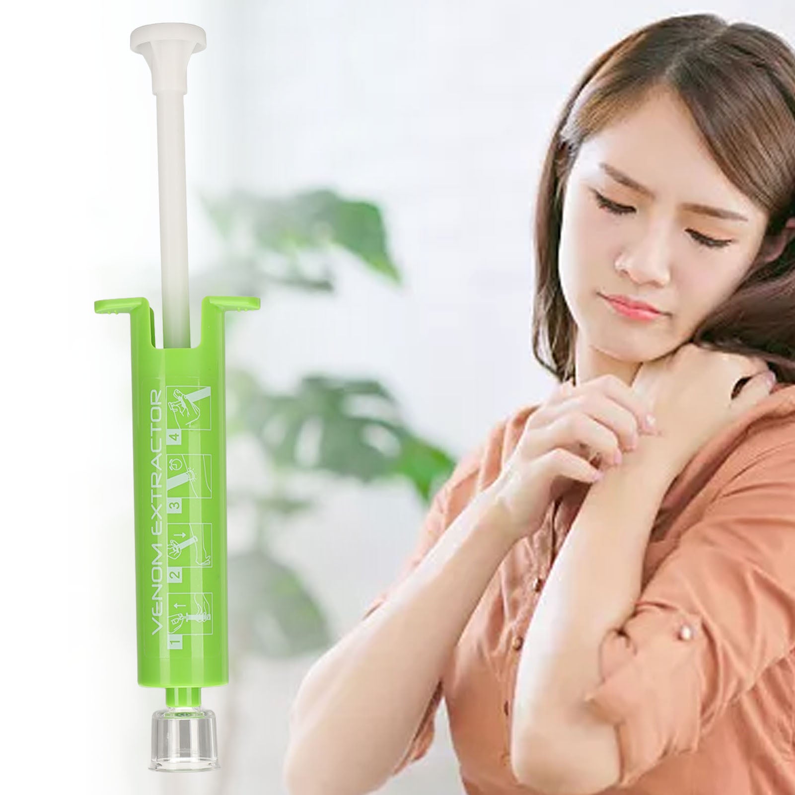 1套 户外背包吸虫器 促进愈合真空负压吸虫工具 ABS材质