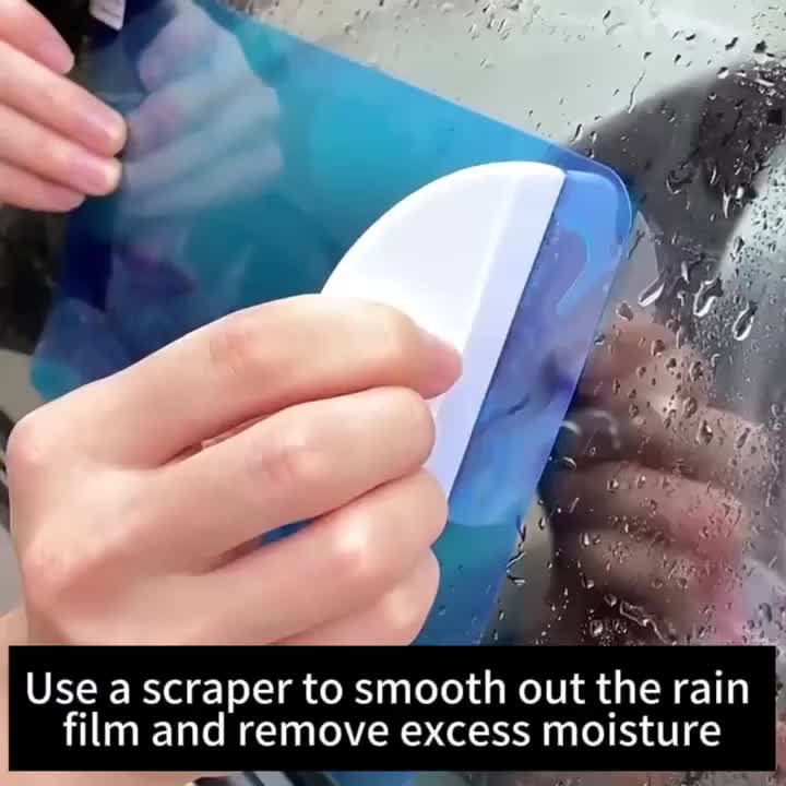 Pair of Car Rainproof Film, Designed Specifically to Prevent Fogging on Side Mirrors and Windows, Ensures Clear Visibility and Provides Waterproof Function for Car Modification