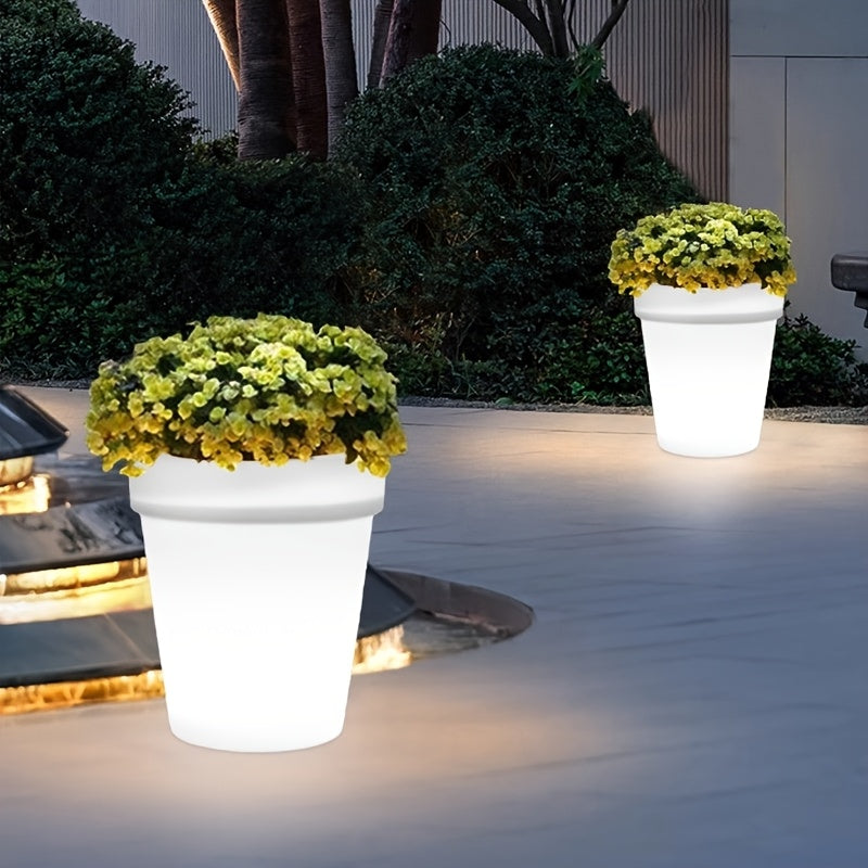 2/4 Sets Solar 4LED Flower Pot Light - Multifunctional Indoor and Outdoor Decoration, IP44 Waterproof, Suitable for Table, Bedroom, Living Room and Garden - Ideal Halloween Christmas Gift