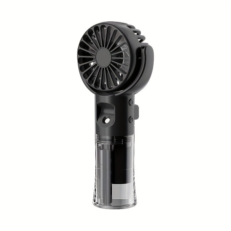 Handheld Spray Fan Desktop Humidifying Fan, Outdoor Portable Mist Cooling Mini Fan with 4 Speed Adjustment