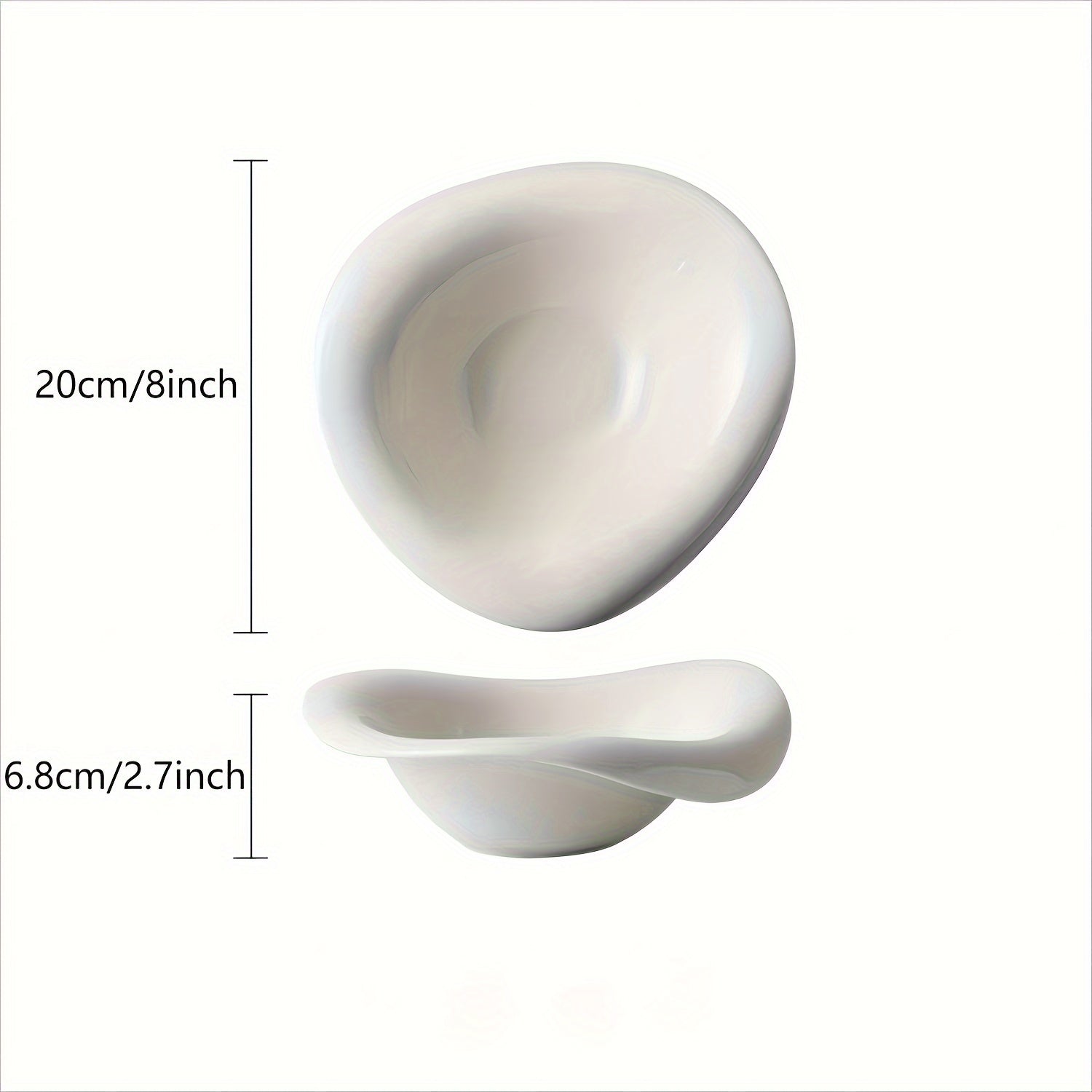 1 Ceramic Petal Bowl, Salad Bowl, Pasta Bowl, Breakfast Cereal & Milk Bowl, Smoothie Bowl, Dessert Bowl – Perfect for Hotels, Restaurants & Home Use – Great for Salad, Soup, Dinner, Side Dishes, Noodles & Pasta