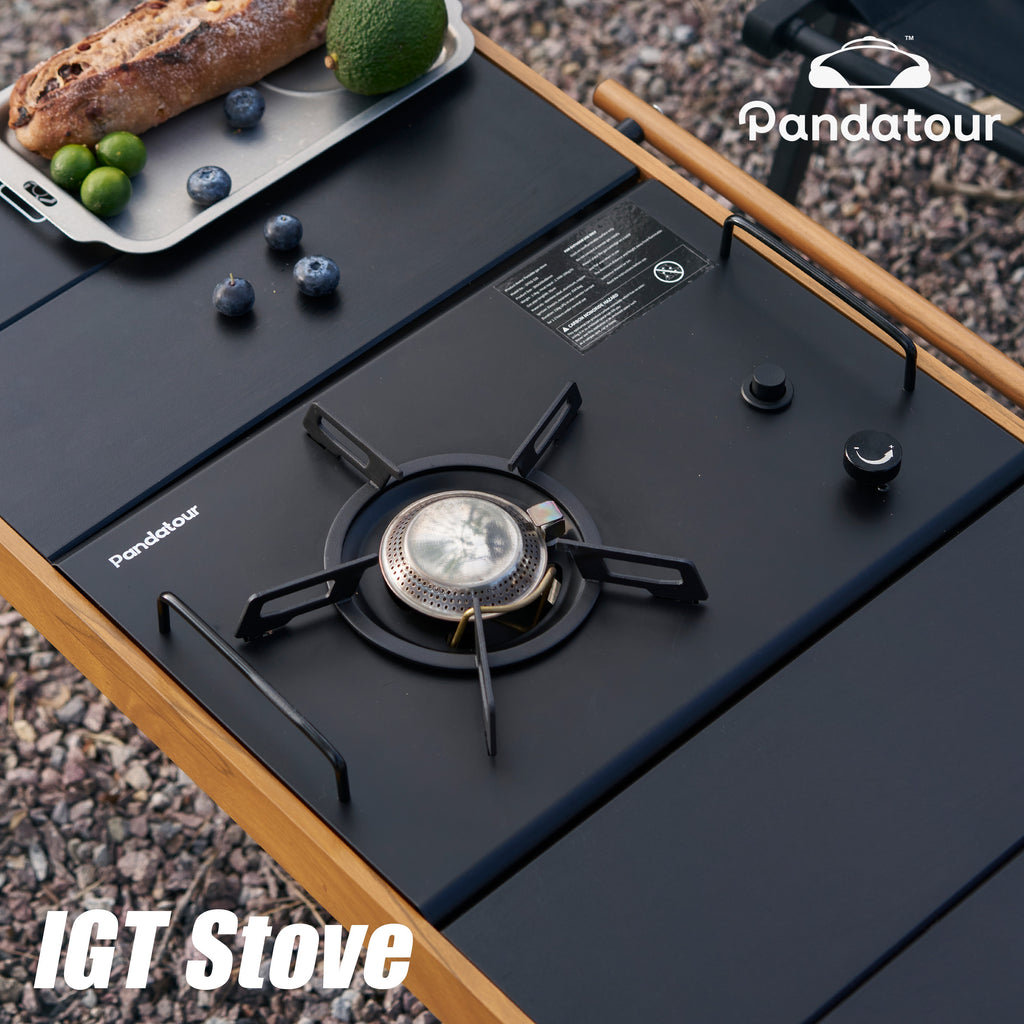IGT Outdoor Folding Stove, Ultra-Light Camping & Picnic BBQ Table IGT Stove, Single Unit No.1 Folding Outdoor Camping Stove/