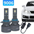 2Pcs HB3 9005 HB4 9006 HIR2 9012 LED Car Bulbs, H8 H1 H4 H7 H11 High/Low Beam Fog Light 120W Super Bright White 6500K, Bright CSP Chip Design LED Plug-and-Play Bulbs