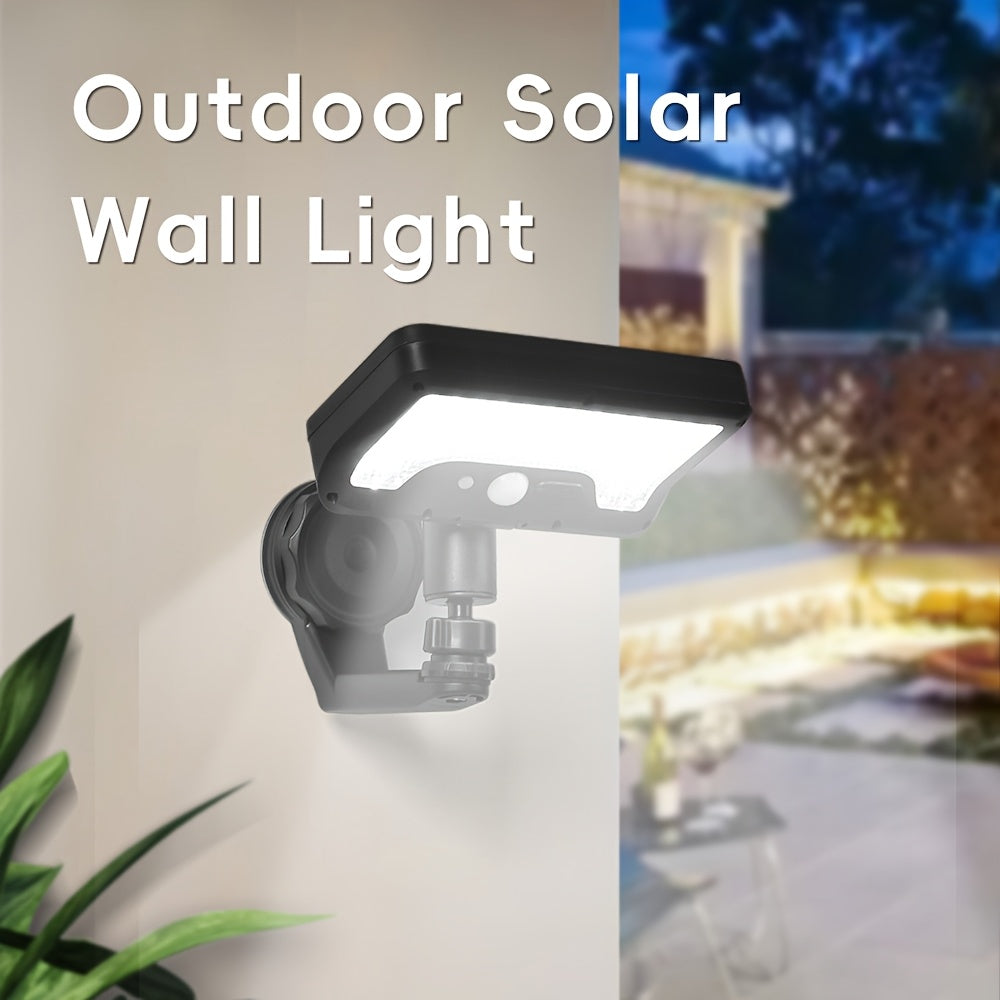 2 Pack Solar Sensor Outdoor Light, 92 LED Floodlight, USB/Solar Dual Charging, Adjustable Angle, Three Lighting Modes, with Magnetic Mount, Portable Outdoor Fence Light, Perfect for Garden, Fence, Wall, Deck, Commercial Street Lighting