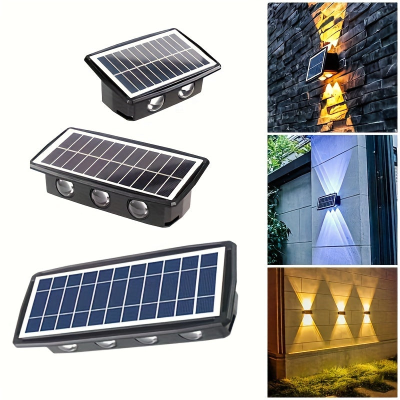 10-Head New Solar Atmosphere Wall Light, Outdoor Decorative Garden Courtyard Wall Light, Waterproof Wall Light, Outdoor Wall Washer Light