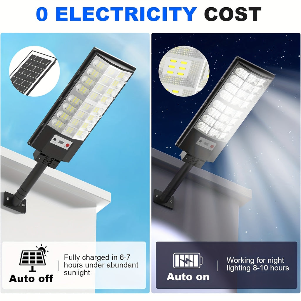 2 Pack / 1 Pack - Solar Outdoor Street Light, Home/Commercial Street Lighting, Super Bright Security Street Light, Automatic Sensor Switch with PIR Motion Sensor - Perfect for Street Lighting, Garden, Garage, Backyard, Doorway, RV Lighting