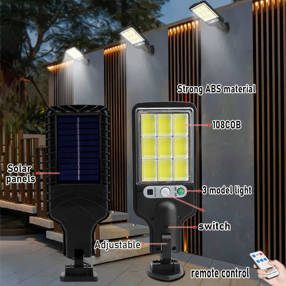 108 COB Reflector LED Security Wall Light with Remote Control, Commercial Street and Area Lighting