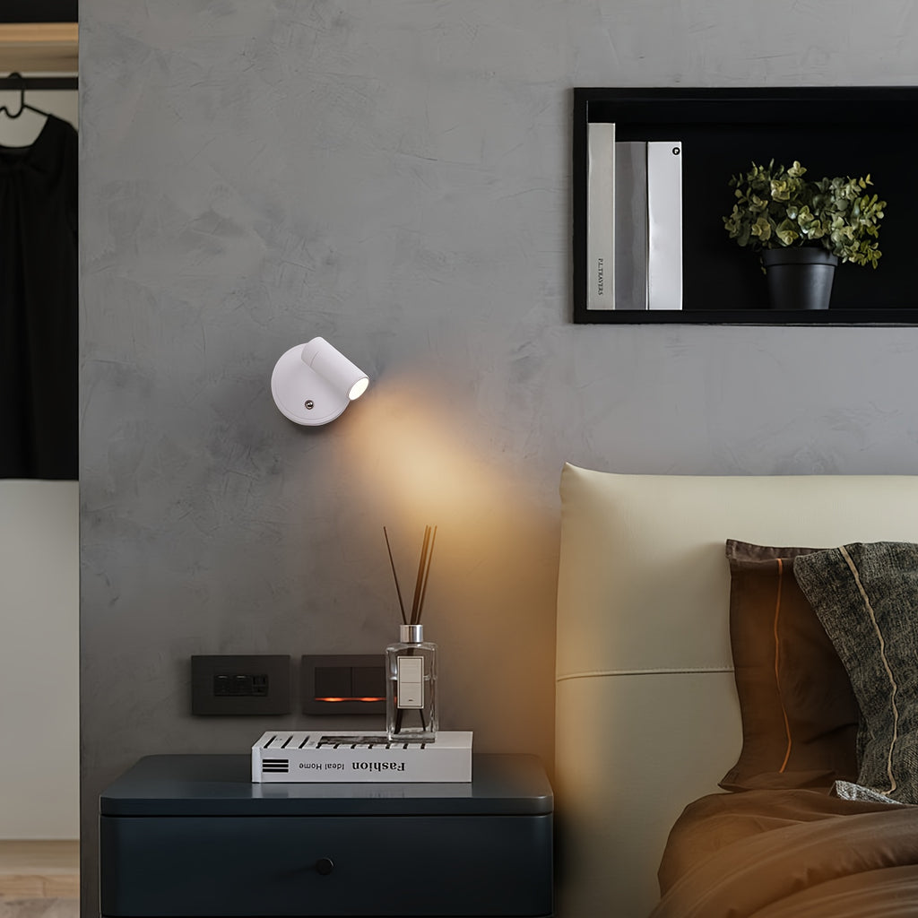 Portable home decorative wall light, magnetic projection light, USB tube light, bedroom wall cleaning light, wall LED light, rechargeable battery, indoor spotlight (3000K/4000K/6000K), dimmable, suitable for plant wall display