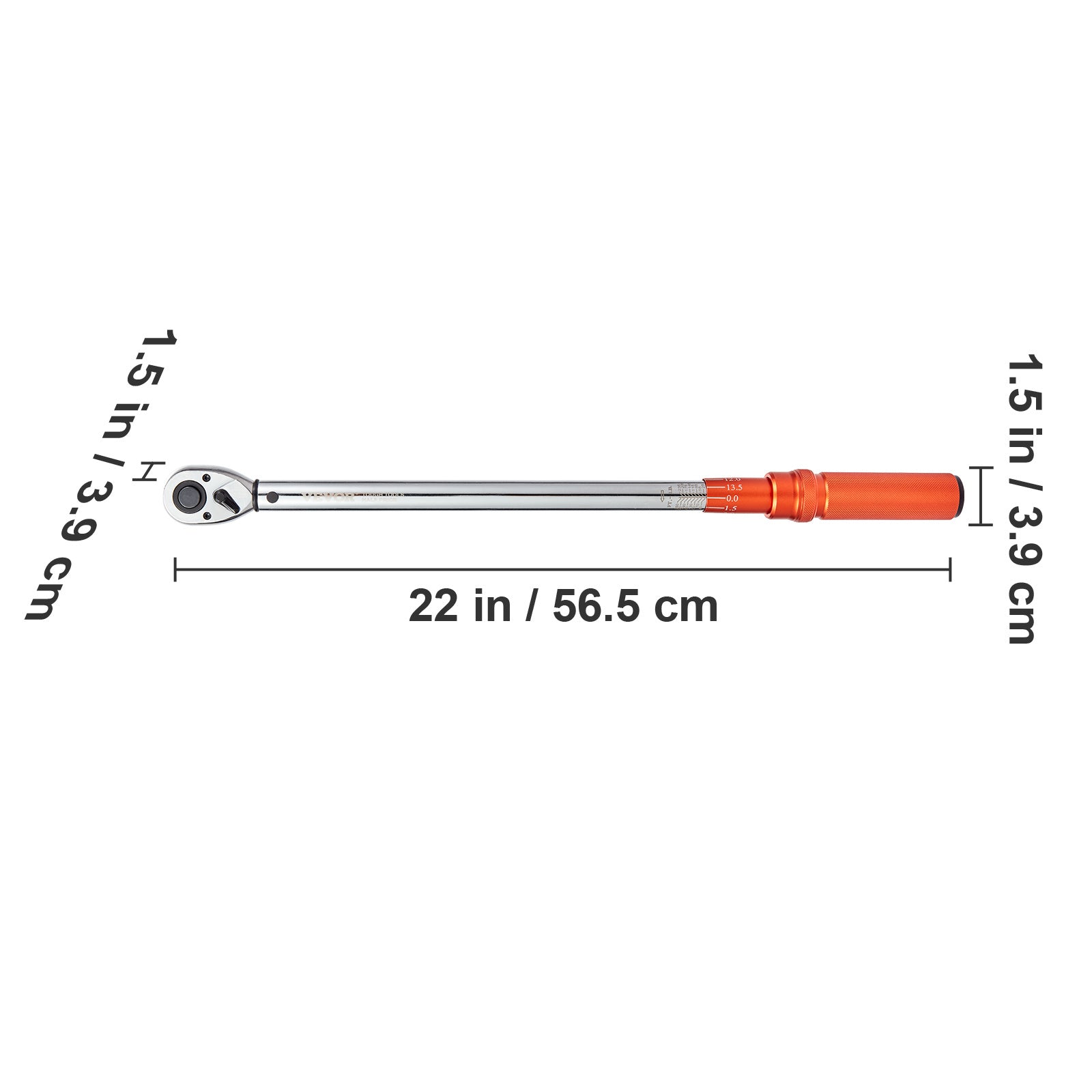 VEVOR Torque Wrench, 1/4“ / 3/8” / 1/2“ Drive Click Torque Wrench 10-80 ft-lbs / 20-200 in-lbs / 25-250 ft-lbs 3-23 Nm / 34-340 Nm / 14-110 Nm, Dual-Direction Adjustable Torque Wrench Set