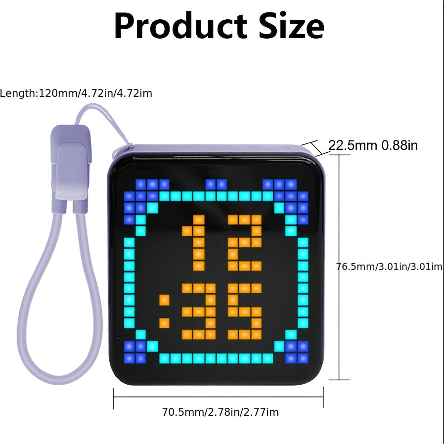 LED Mini Pixel Screen Portable Power Bank